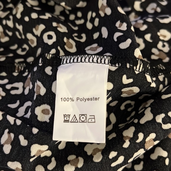 ePretty V-Neck & Tie Sleeveless 2-Tier Ruffled Summer Dress Color Black/Brown - Picture 8 of 10